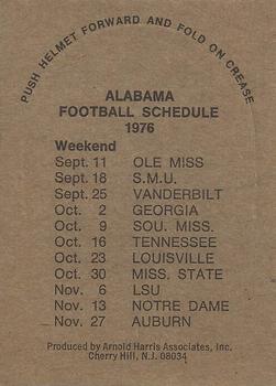 1976 Sunbeam SEC Stand-ups #NNO Alabama Crimson Tide Back