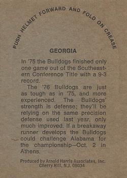 1976 Sunbeam SEC Stand-ups #NNO Georgia Bulldogs Back