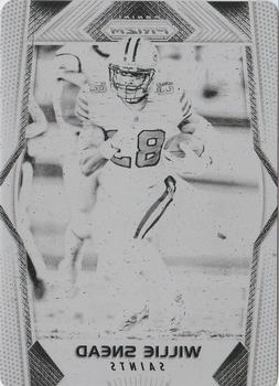 2017 Panini Plates & Patches - 2017 Prizm Printing Plate Black #32 Willie Snead Front