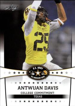 2013 Leaf U.S. Army All-American Bowl Retail #6 Antwuan Davis Front