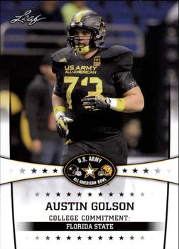 2013 Leaf U.S. Army All-American Bowl Retail #8 Austin Golson Front