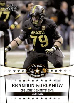 2013 Leaf U.S. Army All-American Bowl Retail #9 Brandon Kublanow Front