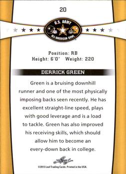2013 Leaf U.S. Army All-American Bowl Retail #20 Derrick Green Back
