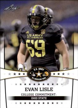 2013 Leaf U.S. Army All-American Bowl Retail #30 Evan Lisle Front
