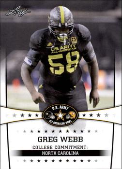 2013 Leaf U.S. Army All-American Bowl Retail #35 Gregg Webb Front
