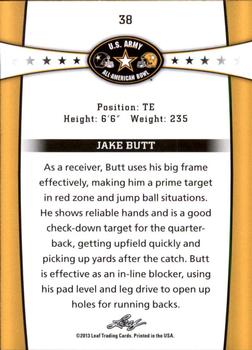 2013 Leaf U.S. Army All-American Bowl Retail #38 Jake Butt Back