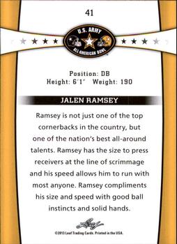 2013 Leaf U.S. Army All-American Bowl Retail #41 Jalen Ramsey Back