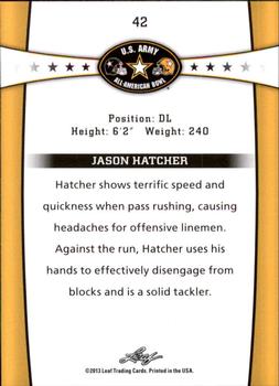 2013 Leaf U.S. Army All-American Bowl Retail #42 Jason Hatcher Back