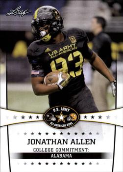 2013 Leaf U.S. Army All-American Bowl Retail #51 Jonathan Allen Front