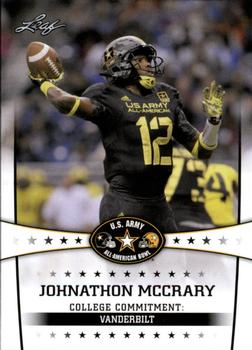 2013 Leaf U.S. Army All-American Bowl Retail #52 Johnathon McCrary Front
