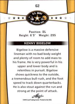 2013 Leaf U.S. Army All-American Bowl Retail #62 Kenny Bigelow Back
