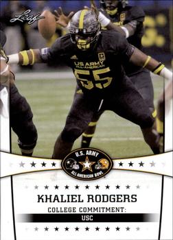 2013 Leaf U.S. Army All-American Bowl Retail #64 Khaliel Rodgers Front