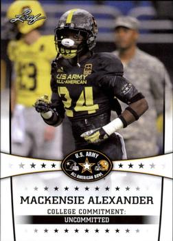 2013 Leaf U.S. Army All-American Bowl Retail #68 Mackensie Alexander Front