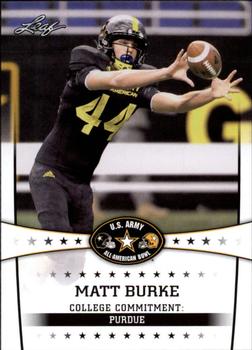 2013 Leaf U.S. Army All-American Bowl Retail #70 Matt Burke Front