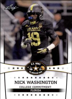 2013 Leaf U.S. Army All-American Bowl Retail #77 Nick Washington Front