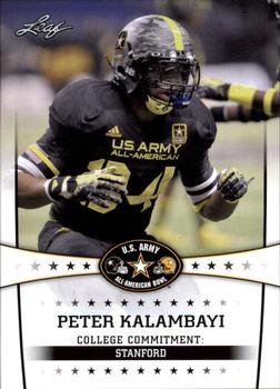 2013 Leaf U.S. Army All-American Bowl Retail #79 Peter Kalambayi Front