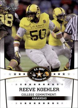 2013 Leaf U.S. Army All-American Bowl Retail #80 Reeve Koehler Front