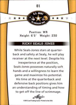 2013 Leaf U.S. Army All-American Bowl Retail #81 Ricky Seals-Jones Back