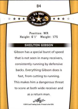 2013 Leaf U.S. Army All-American Bowl Retail #84 Shelton Gibson Back