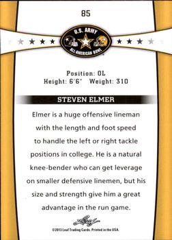 2013 Leaf U.S. Army All-American Bowl Retail #85 Steven Elmer Back