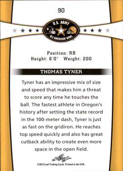 2013 Leaf U.S. Army All-American Bowl Retail #90 Thomas Tyner Back