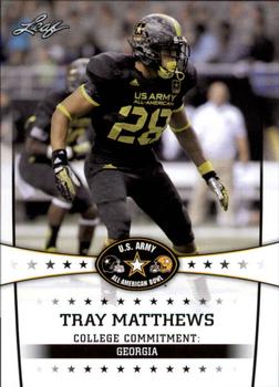 2013 Leaf U.S. Army All-American Bowl Retail #95 Tray Matthews Front
