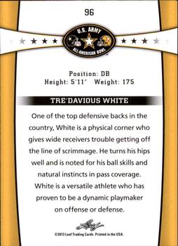 2013 Leaf U.S. Army All-American Bowl Retail #96 Tre'Davious White Back