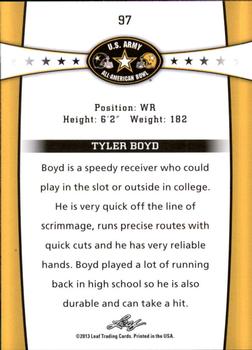 2013 Leaf U.S. Army All-American Bowl Retail #97 Tyler Boyd Back