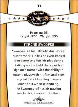2013 Leaf U.S. Army All-American Bowl Retail #99 Tyrone Swoopes Back