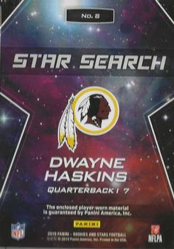 2019 Panini Rookies & Stars - Star Search #8 Dwayne Haskins Back