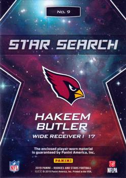2019 Panini Rookies & Stars - Star Search #9 Hakeem Butler Back