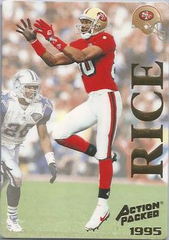 1995 Action Packed - Promos #1 Jerry Rice Front