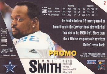 1995 Action Packed - Promos #2 Emmitt Smith Back
