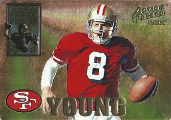 1995 Action Packed - Promos #AF4 Steve Young Front