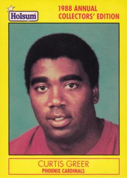 1988 Holsum Phoenix Cardinals #6 Curtis Greer Front