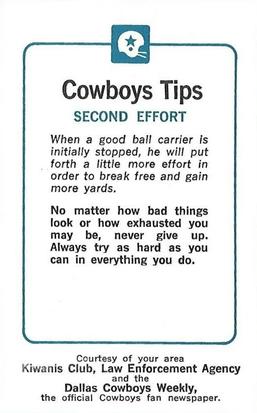 1981 Dallas Cowboys Police #NNO Scott Laidlaw Back
