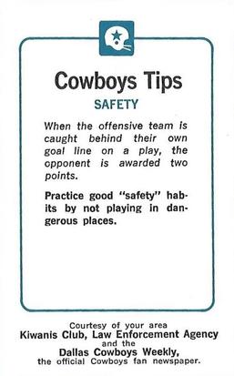 1981 Dallas Cowboys Police #NNO Randy Hughes Back