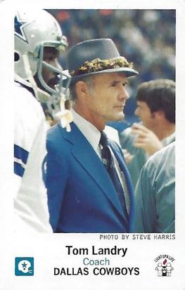 1981 Dallas Cowboys Police #NNO Tom Landry Front