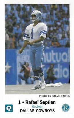 1981 Dallas Cowboys Police #NNO Rafael Septien Front