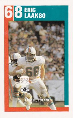 1983 Miami Dolphins Police #3 Eric Laakso Front