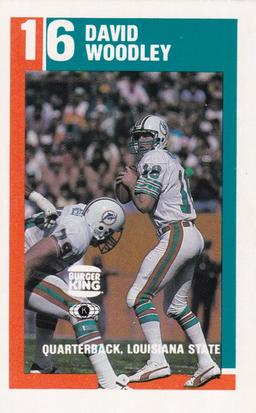 1983 Miami Dolphins Police #5 David Woodley Front