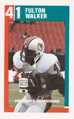 1983 Miami Dolphins Police #10 Fulton Walker Front