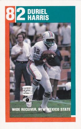 1983 Miami Dolphins Police #14 Duriel Harris Front
