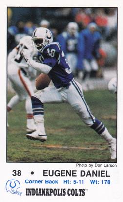 1988 Indianapolis Colts Police #6 Eugene Daniel Front