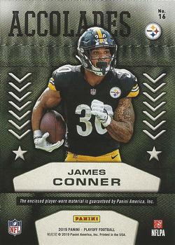 2019 Panini Playoff - Accolades #16 James Conner Back