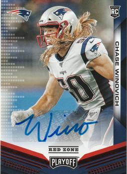 2019 Panini Playoff - Rookies Autographs Red Zone #280 Chase Winovich Front