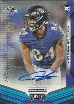 2019 Panini Playoff - Rookies Autographs Touchdown #300 Antoine Wesley Front