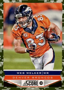 2013 Score Denver Broncos #3 Wes Welker Front