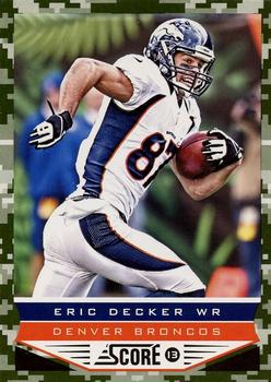 2013 Score Denver Broncos #4 Eric Decker Front