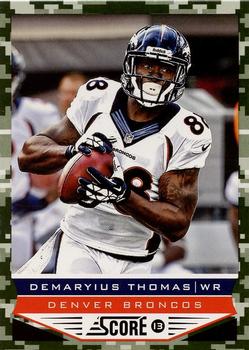 2013 Score Denver Broncos #5 Demaryius Thomas Front